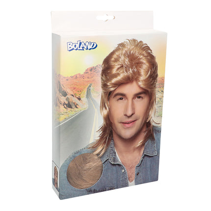 E-Carnavalskleding.nl Pruik Jimmy blond met matje