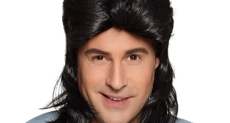 E-Carnavalskleding.nl Pruik Jimmy zwart met matje