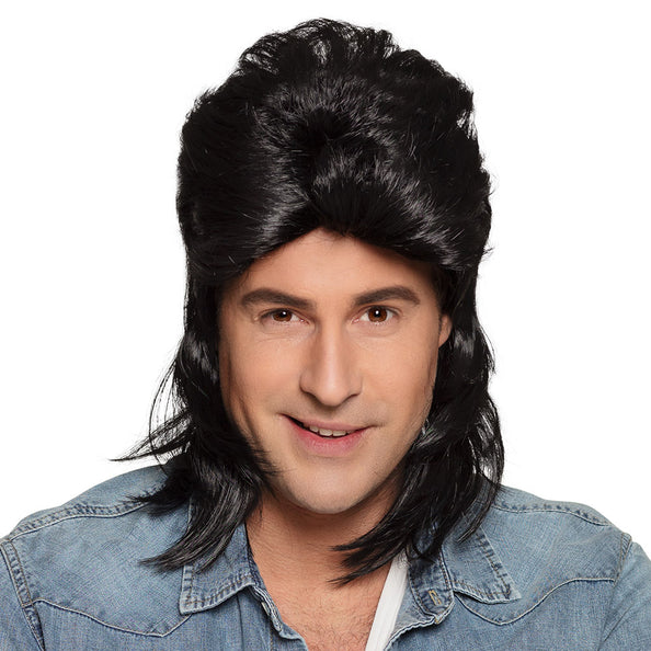 E-Carnavalskleding.nl Pruik Jimmy zwart met matje