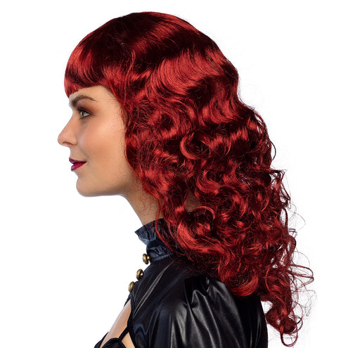 E-Carnavalskleding.nl Pruik Lady Steampunk rood