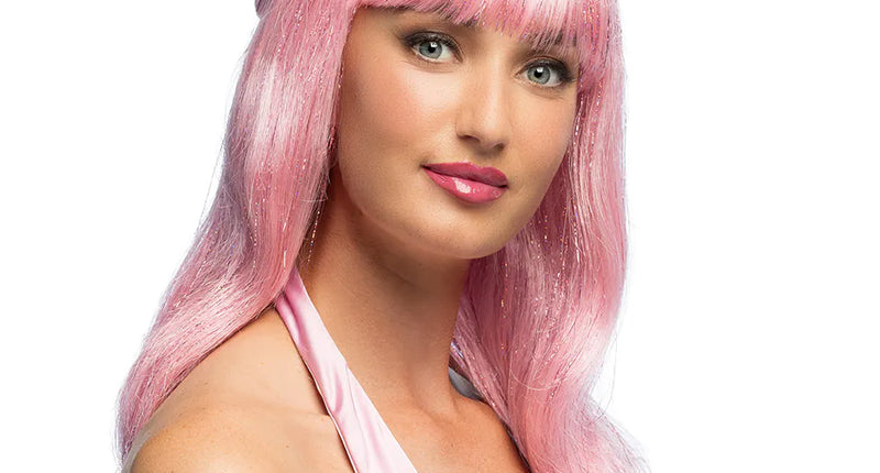 E-Carnavalskleding.nl Pruik Pink sweety