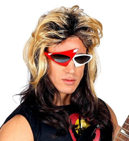 E-Carnavalskleding.nl Pruik rocker 80's jaren Luke