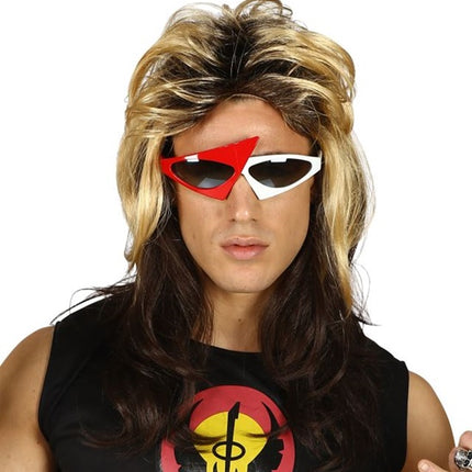E-Carnavalskleding.nl Pruik rocker 80's jaren Luke