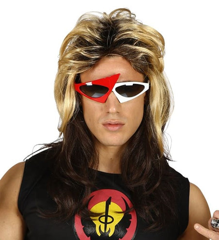 E-Carnavalskleding.nl Pruik rocker 80's jaren Luke