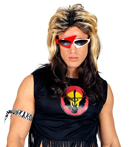 E-Carnavalskleding.nl Pruik rocker 80's jaren Luke