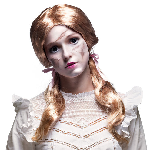 E-Carnavalskleding.nl Pruik Schoolmeisje strawberry blond