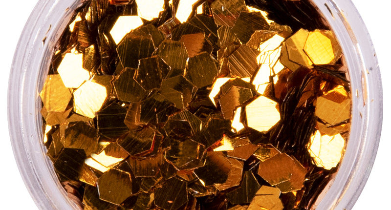 E-Carnavalskleding.nl PXP biologisch afbreekbare chunky glitter Deep Gold 2,5 gram