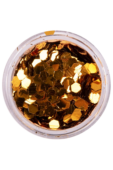 E-Carnavalskleding.nl PXP biologisch afbreekbare chunky glitter Deep Gold 2,5 gram
