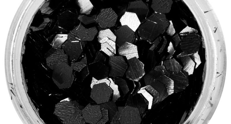 E-Carnavalskleding.nl PXP biologisch afbreekbare chunky glitter Pitch Black 2,5 gram