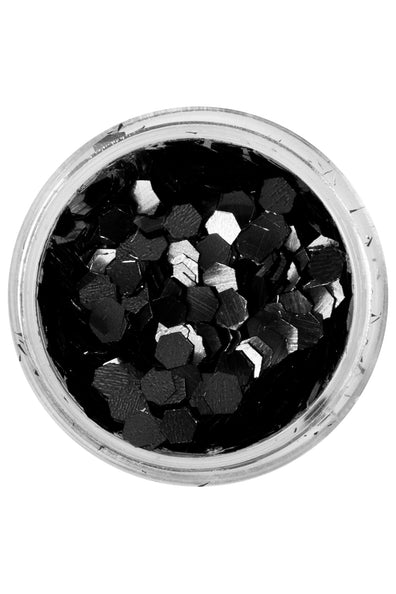E-Carnavalskleding.nl PXP biologisch afbreekbare chunky glitter Pitch Black 2,5 gram