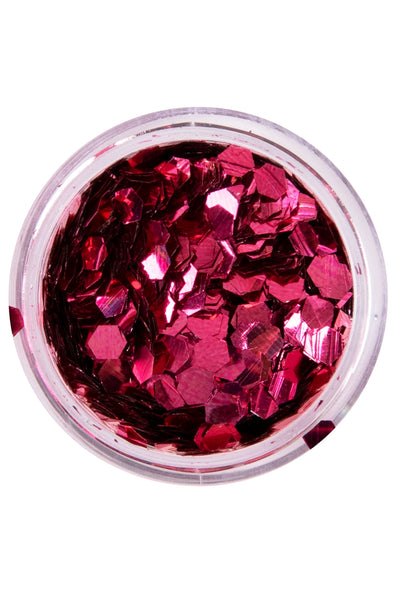 E-Carnavalskleding.nl PXP biologisch afbreekbare chunky glitter Rose Bengal 2,5 gram