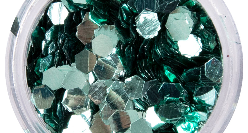E-Carnavalskleding.nl PXP biologisch afbreekbare chunky glitter Sea Green 2,5 gram