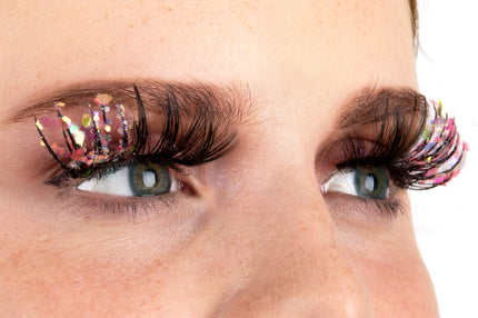 E-Carnavalskleding.nl PXP fluorescerende glitter wimpers Candy