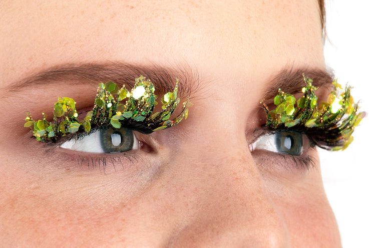 E-Carnavalskleding.nl PXP fluorescerende glitter wimpers elfje