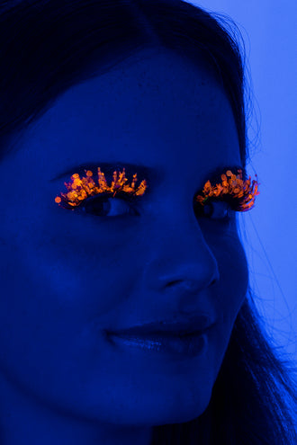 E-Carnavalskleding.nl PXP fluorescerende glitter wimpers zon