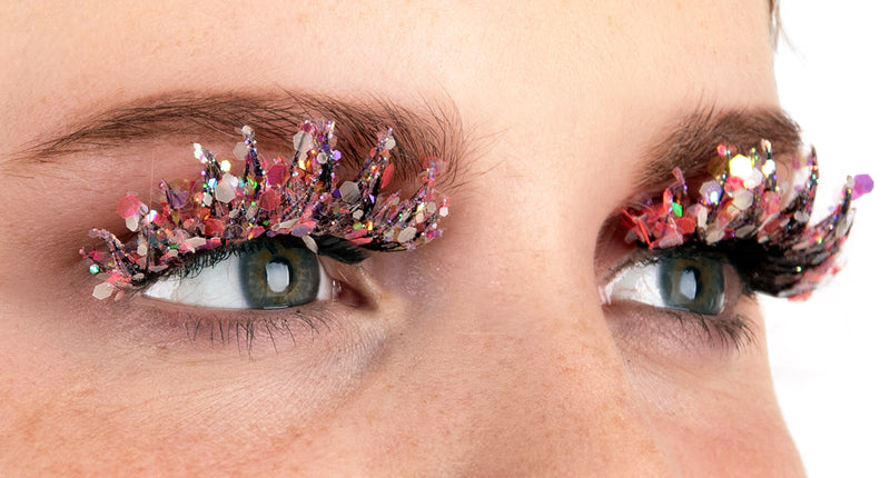 E-Carnavalskleding.nl PXP lichtgevende glitter wimpers snoep
