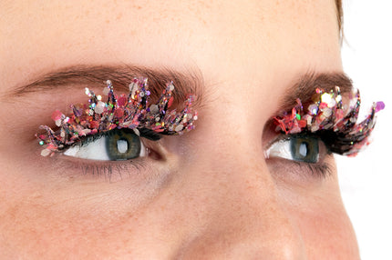 E-Carnavalskleding.nl PXP lichtgevende glitter wimpers snoep