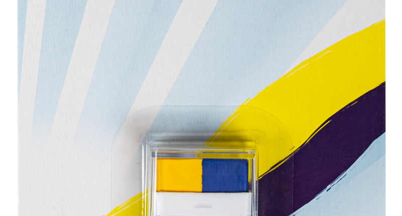 E-Carnavalskleding.nl PXP ministick geel/blauw 7 gram
