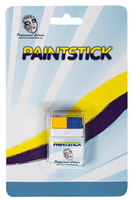 E-Carnavalskleding.nl PXP ministick geel/blauw 7 gram