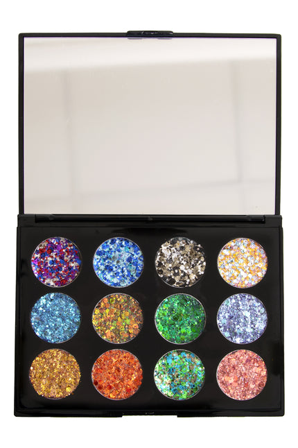 E-Carnavalskleding.nl PXP Palette L'Automne glitter creme 12 kleuren