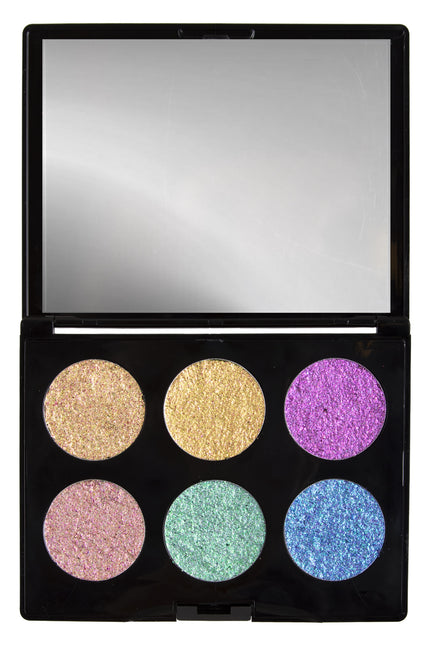 E-Carnavalskleding.nl PXP pressed chrome Eyeshadow palette 6 kleuren