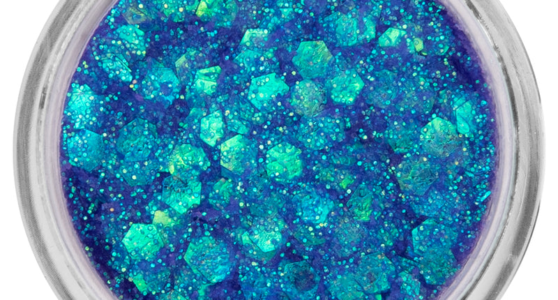 E-Carnavalskleding.nl PXP Pressed chunky glitter creme blauw kameleon 10 ml