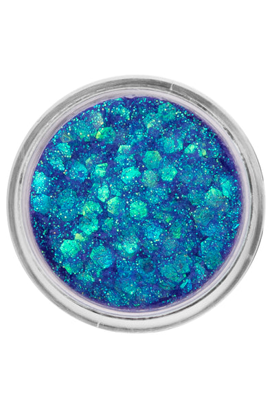 E-Carnavalskleding.nl PXP Pressed chunky glitter creme blauw kameleon 10 ml