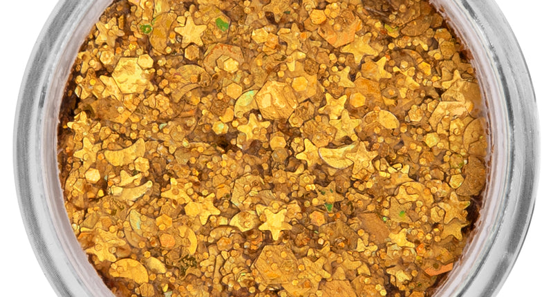 E-Carnavalskleding.nl PXP Pressed chunky glitter creme gold mellow 10 ml