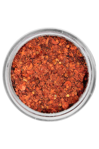 E-Carnavalskleding.nl PXP Pressed chunky glitter creme goudvis oranje 10 ml