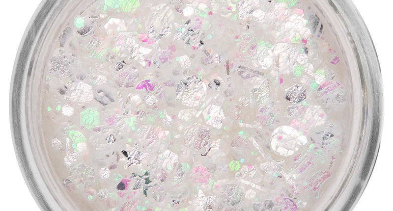 E-Carnavalskleding.nl PXP Pressed chunky glitter creme ijsberg wit 10 ml