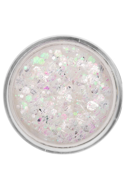 E-Carnavalskleding.nl PXP Pressed chunky glitter creme ijsberg wit 10 ml