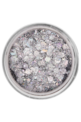 E-Carnavalskleding.nl PXP Pressed chunky glitter creme lucky silver 10 ml