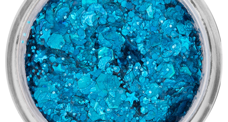 E-Carnavalskleding.nl PXP Pressed chunky glitter creme mystiek blauw 10 ml