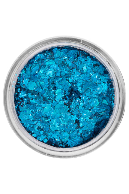 E-Carnavalskleding.nl PXP Pressed chunky glitter creme mystiek blauw 10 ml