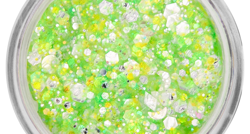 E-Carnavalskleding.nl PXP Pressed chunky glitter creme neon groen snoepje 10 ml