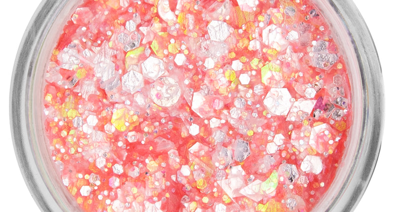 E-Carnavalskleding.nl PXP Pressed chunky glitter creme neon oranje snoepjes 10 ml