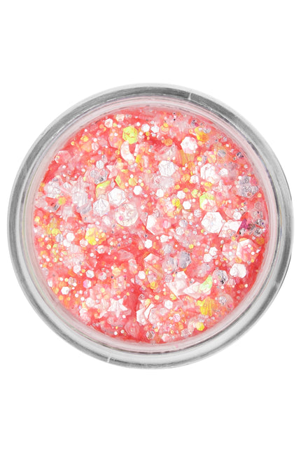 E-Carnavalskleding.nl PXP Pressed chunky glitter creme neon oranje snoepjes 10 ml