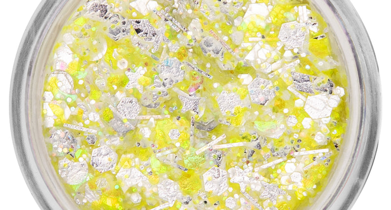 E-Carnavalskleding.nl PXP Pressed chunky glitter creme neongeel snoepje 10 ml