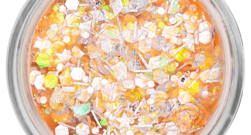 E-Carnavalskleding.nl PXP Pressed chunky glitter creme oranje snoepjes 10 ml