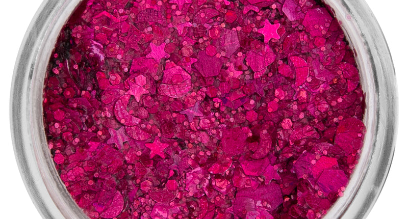 E-Carnavalskleding.nl PXP Pressed chunky glitter creme roze fuchsia 10 ml