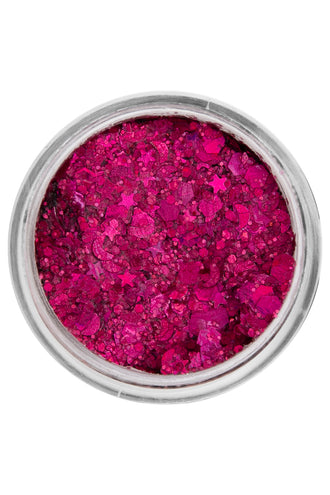 E-Carnavalskleding.nl PXP Pressed chunky glitter creme roze fuchsia 10 ml