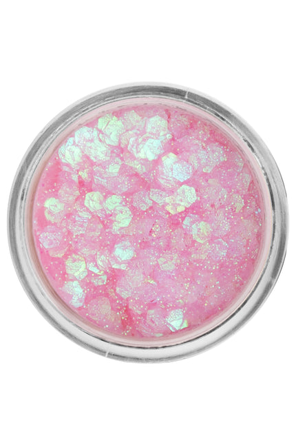 E-Carnavalskleding.nl PXP Pressed chunky glitter creme roze roomijs kameleon 10 ml