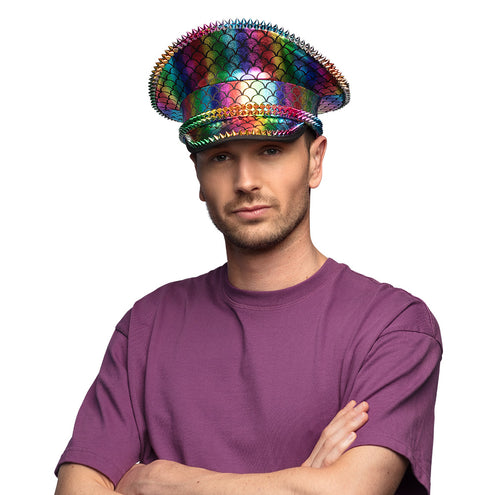 E-Carnavalskleding.nl Regenboog kapitein pet Euphoria