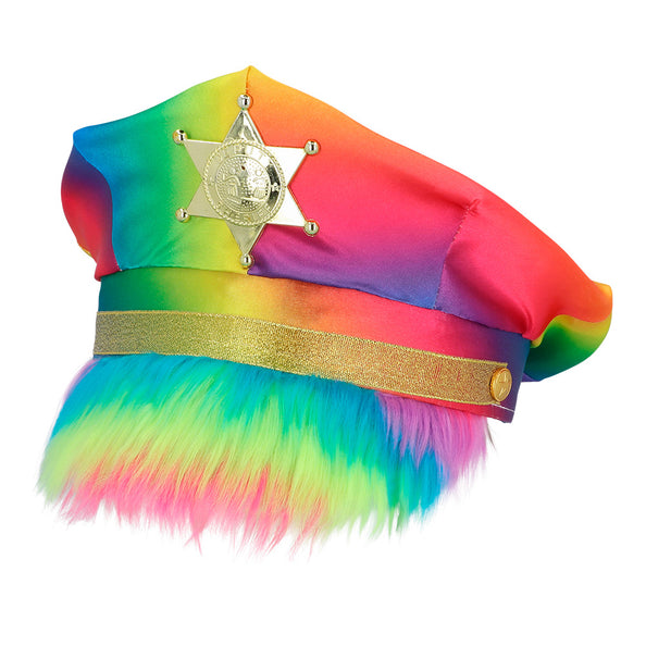 E-Carnavalskleding.nl Regenbooghoed met plushe