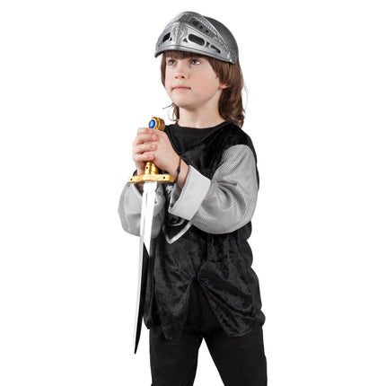 E-Carnavalskleding.nl Ridderhelm kind zilver