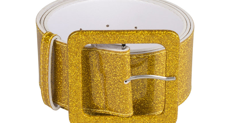E-Carnavalskleding.nl Riem Glitter goud