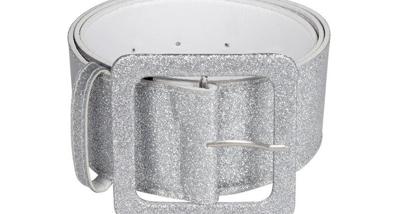 E-Carnavalskleding.nl Riem Glitter zilver