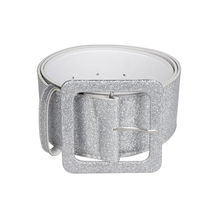 E-Carnavalskleding.nl Riem Glitter zilver