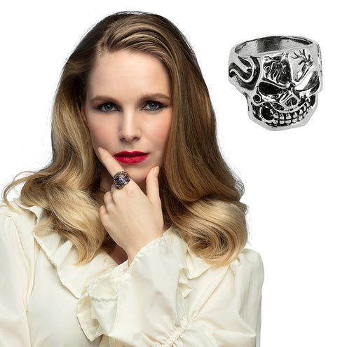 E-Carnavalskleding.nl Ring Skull face