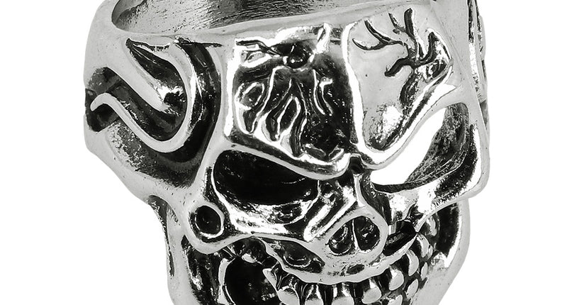 E-Carnavalskleding.nl Ring Skull face